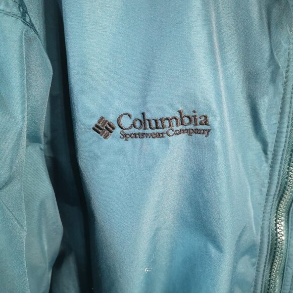 Columbia Sportswear Co. Men's Size Large Teal Green Full Zip Fleece Lined Jacket - Picture 4 of 8
